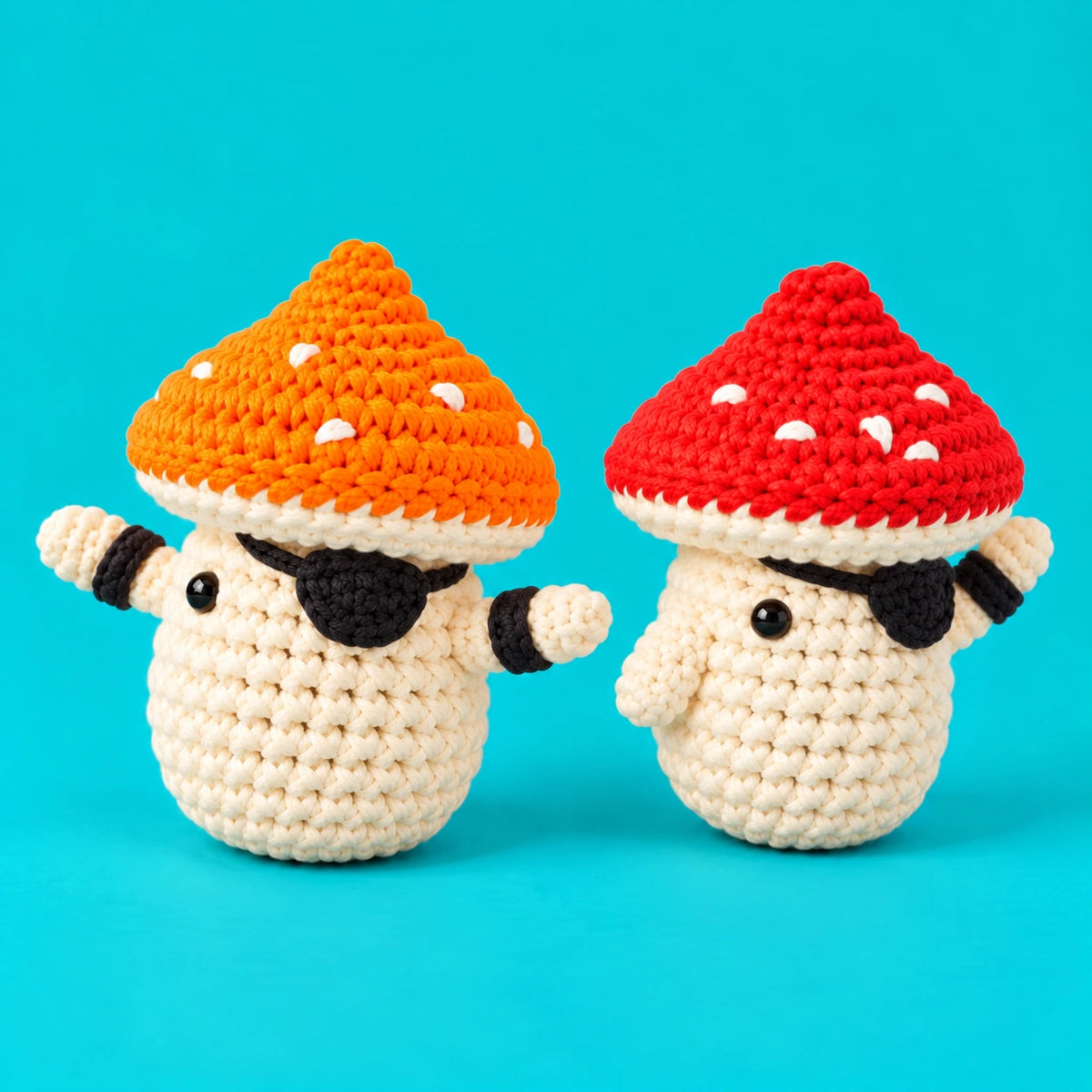 Léandre & Raymond — Les champignons pirates au crochet — vue de trois quarts.