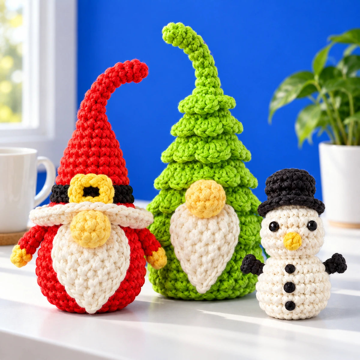 Noël, Noëlle & Florent — Les compagnons de Noël au crochet — mise en situation.