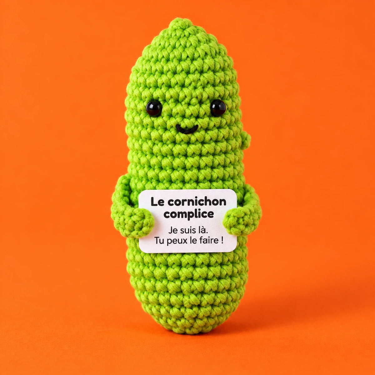 Yvon — Le cornichon complice au crochet — vue principale.
