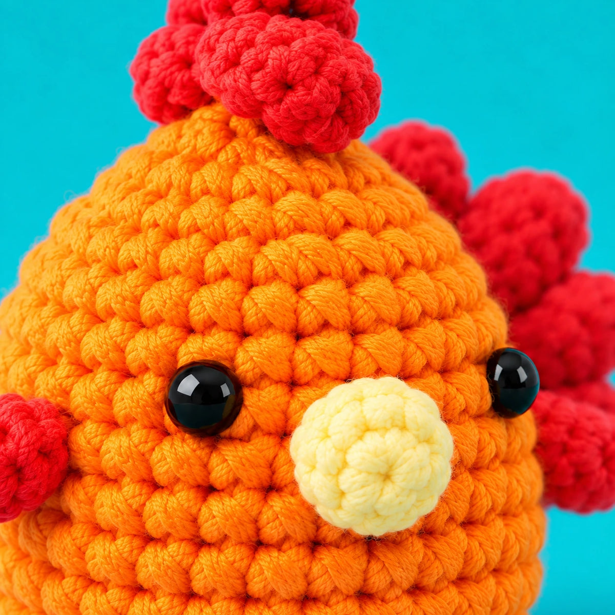 Gordon — Le dindon au crochet — détail des mailles.