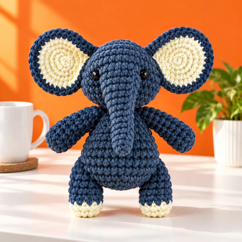 Clément — L’éléphant au crochet — mise en situation.