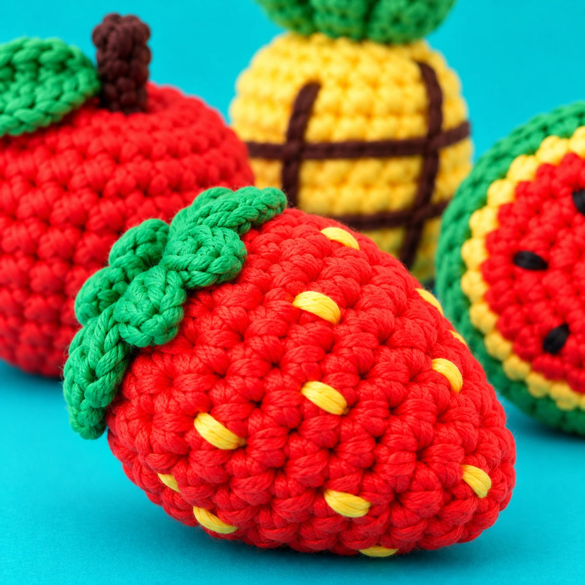 Les fruits de Tom — Les fruits vitaminés au crochet — détail des mailles.