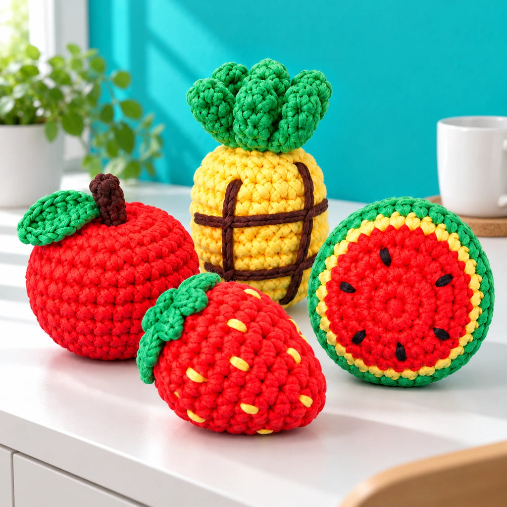 Les fruits de Tom — Les fruits vitaminés au crochet — mise en situation.