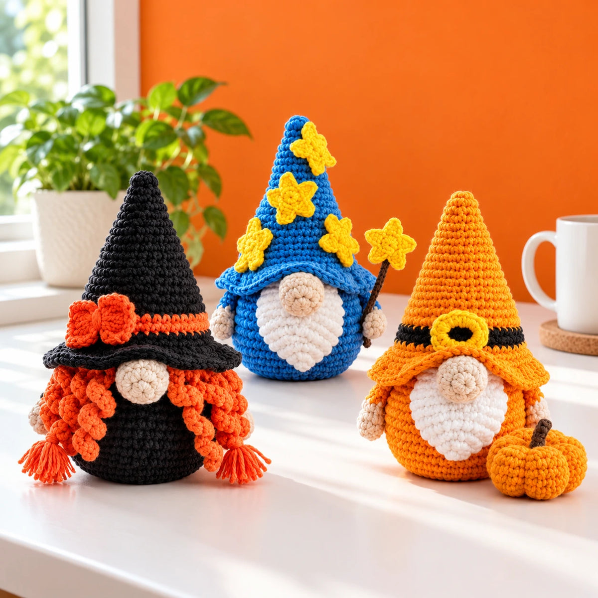 Jérôme & ses amis — Les gnomes d’Halloween au crochet — mise en situation.