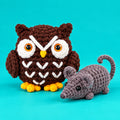 Lou & Suzy — Hibou & souris au crochet — vue principale.