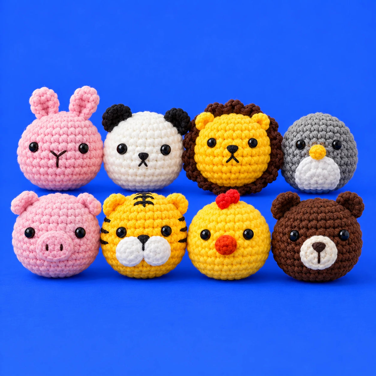 La bande de Pierre — Les huit porte-clés au crochet — vue principale.