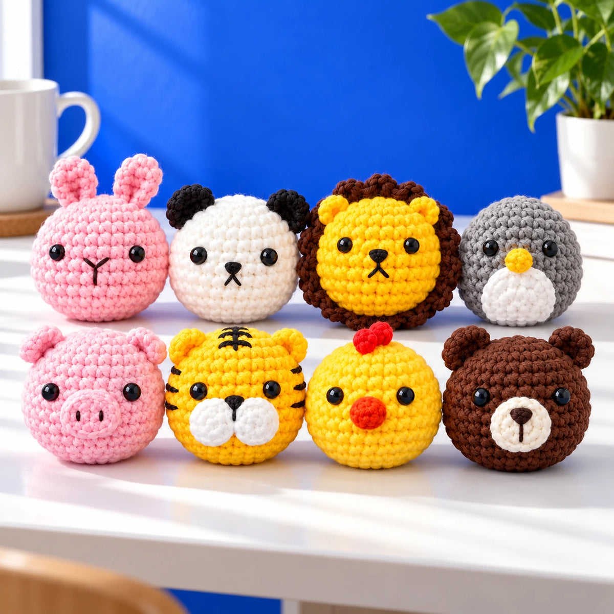 La bande de Pierre — Les huit porte-clés au crochet — mise en situation.