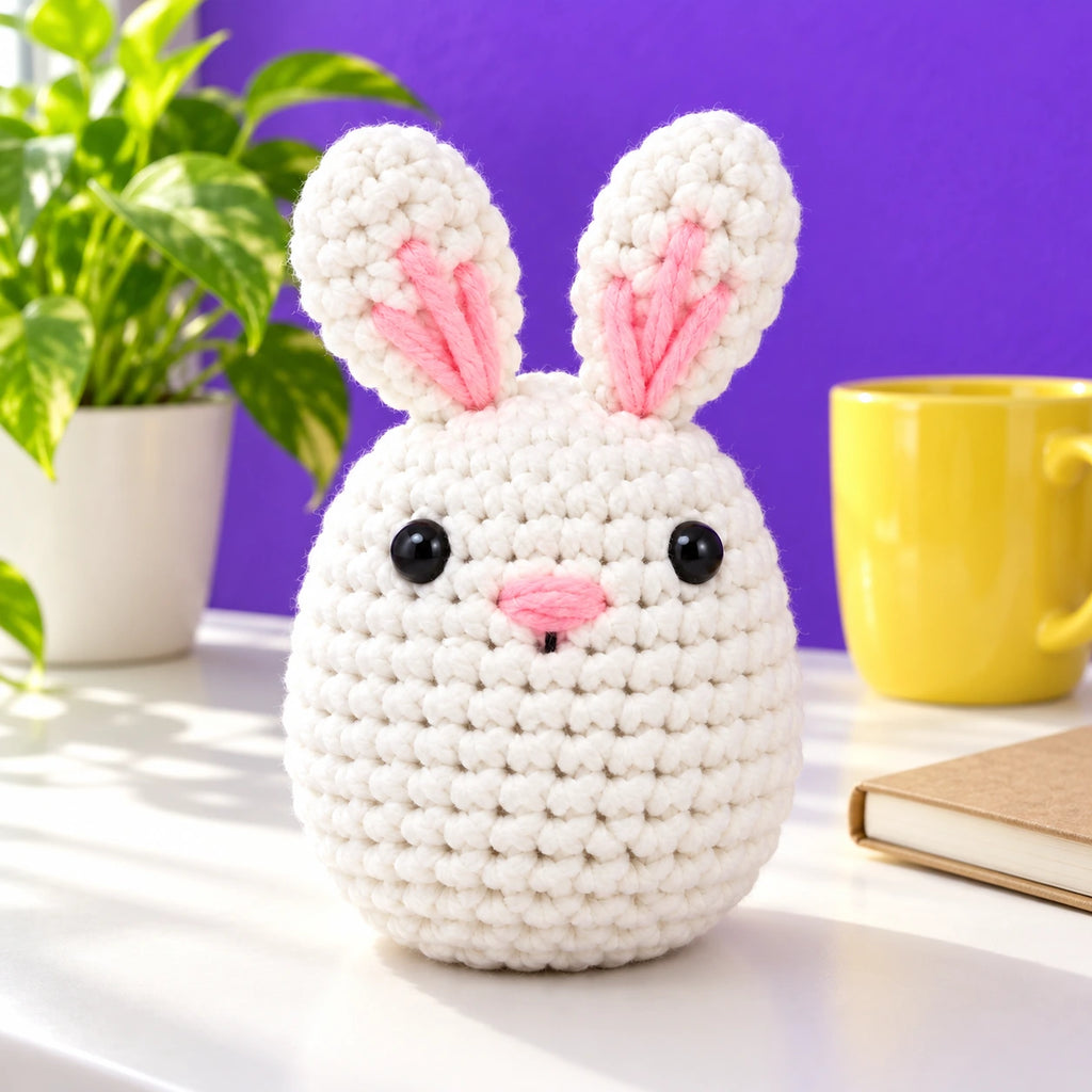 Lili — Le lapin blanc au crochet — mise en situation.