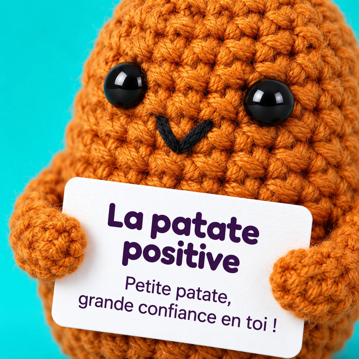 Agathe — La patate positive au crochet — détail des mailles.