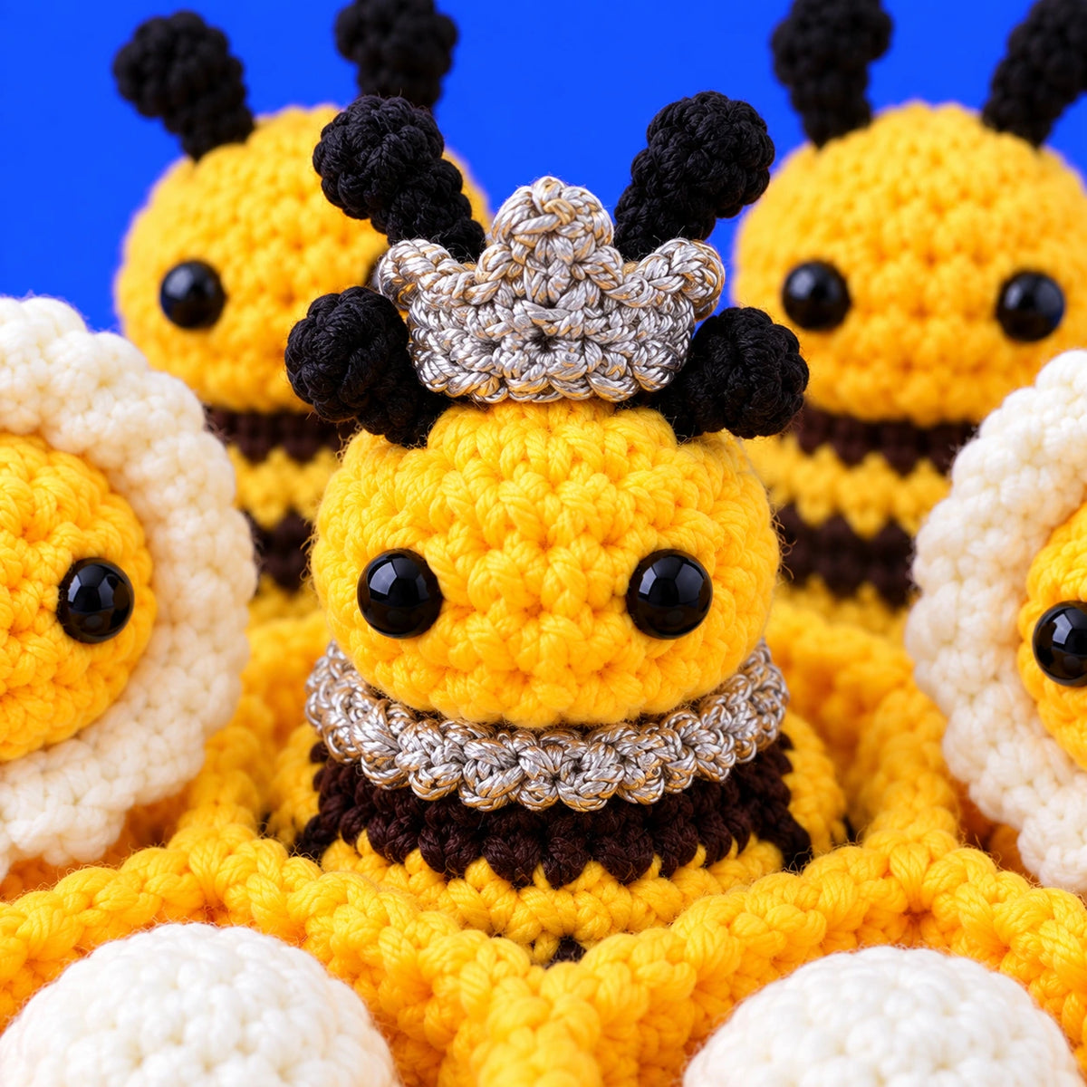 La ruche de Nina — La petite ruche au crochet — détail des mailles.