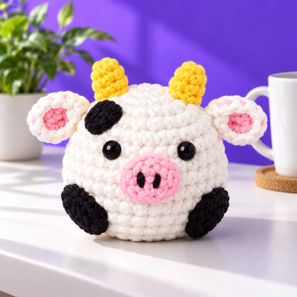 Margot — La petite vache au crochet — mise en situation.