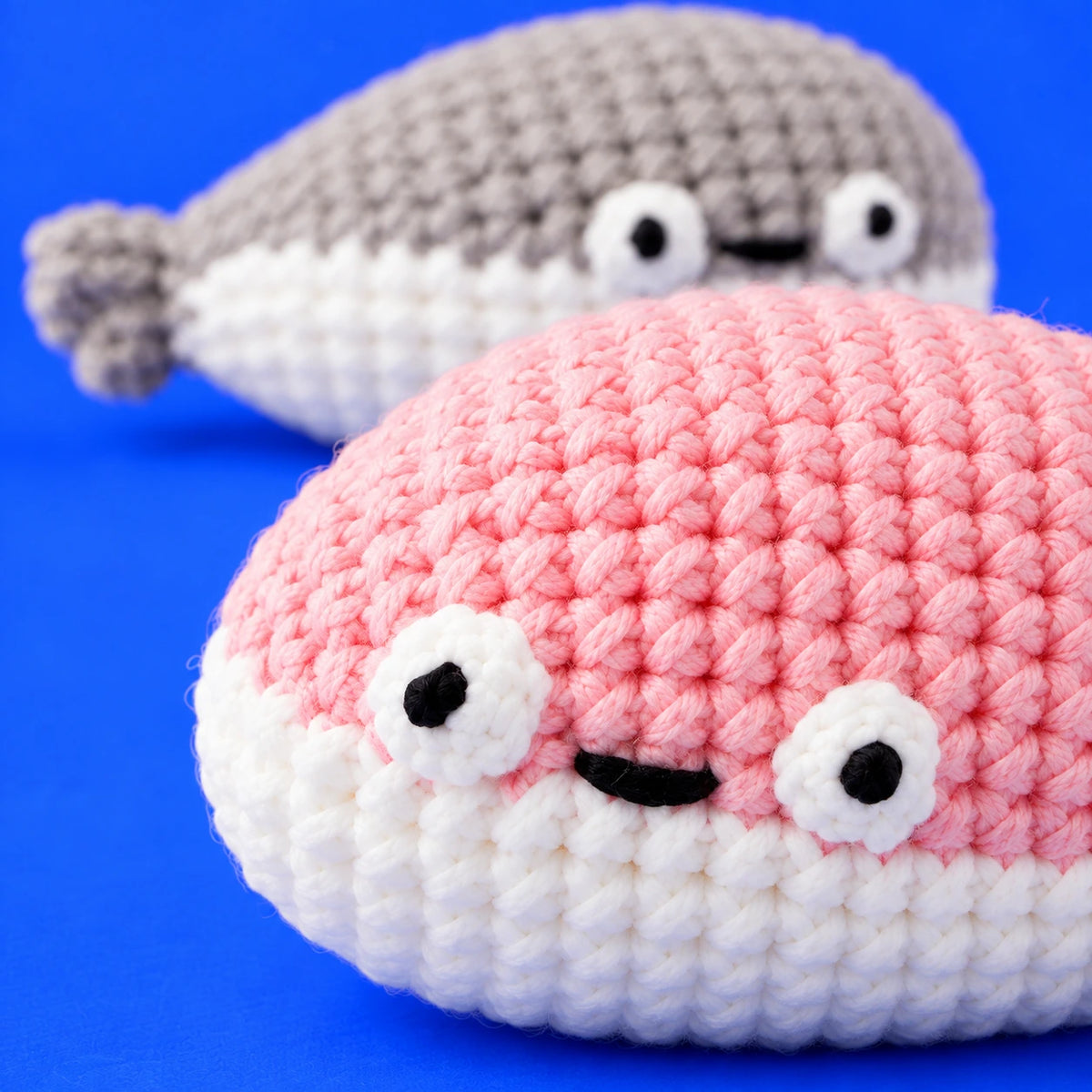 Hélène & Madeleine — Les petites baleines au crochet — détail des mailles.
