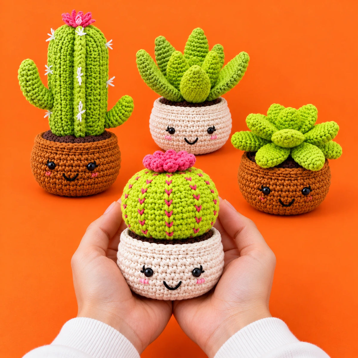 Le jardin de Flore — Les plantes souriantes au crochet — présentation en main.