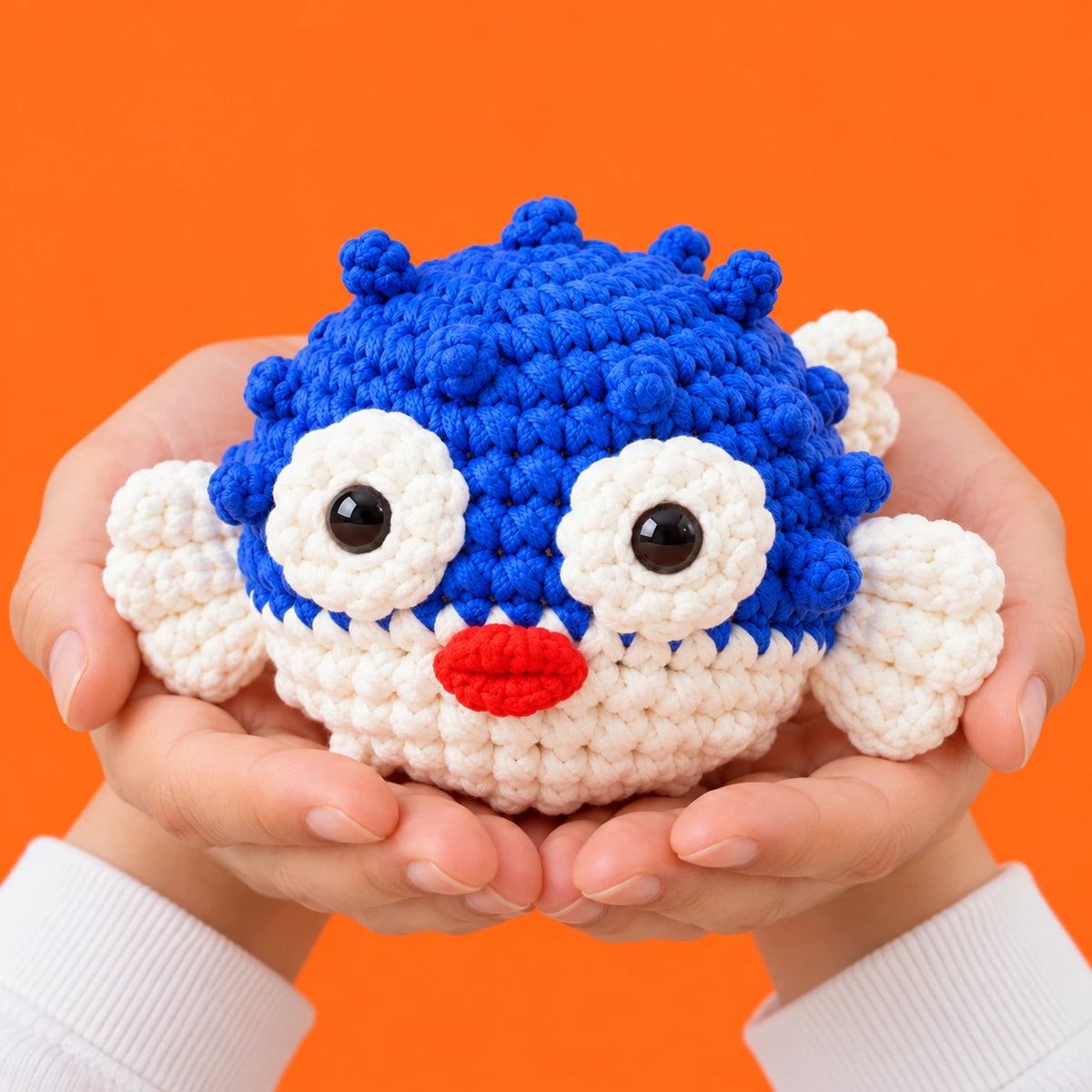 Gabin — Le poisson-globe au crochet — présentation en main.