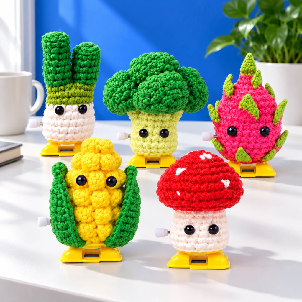 Les copains d’Anaïs — Le potager articulé au crochet — mise en situation.