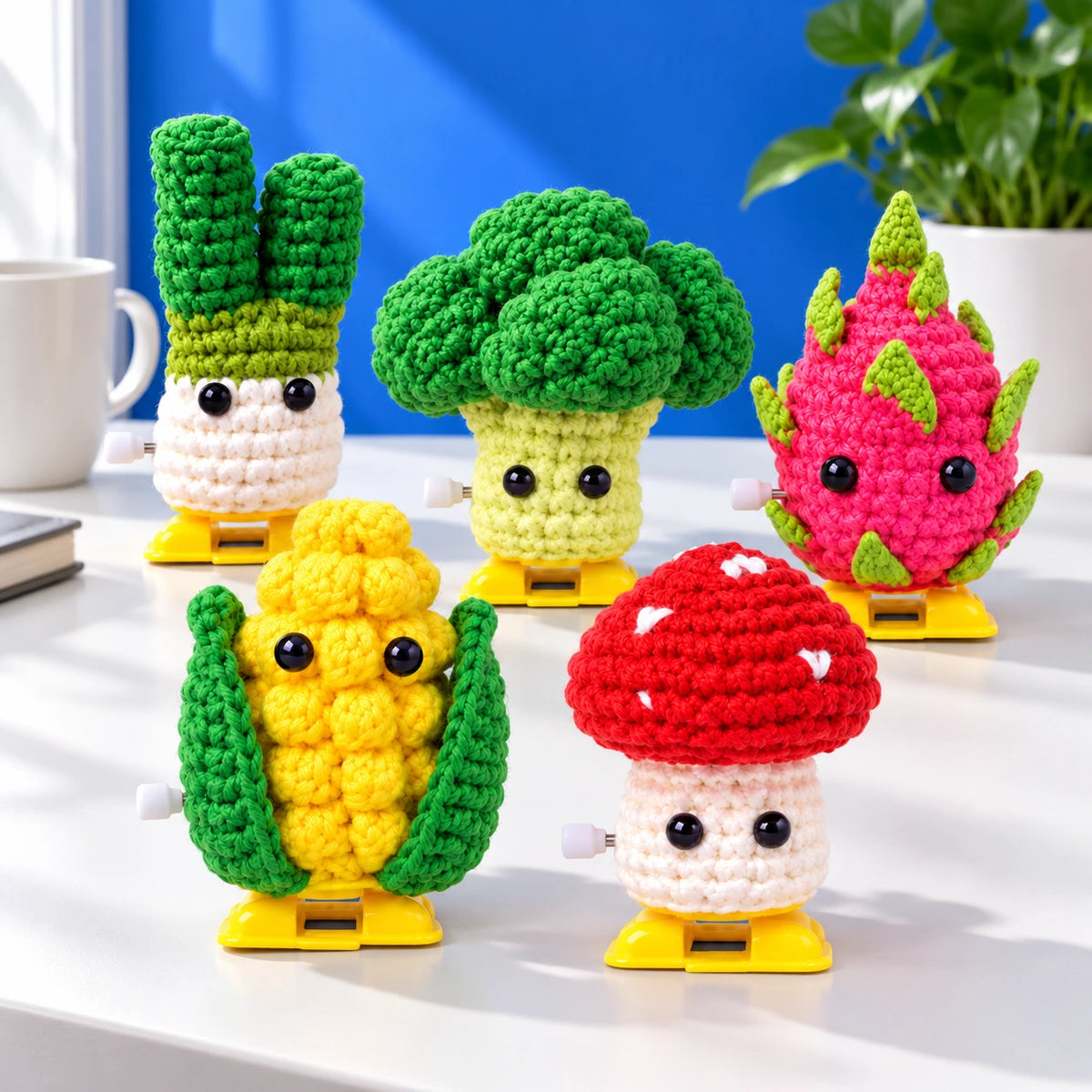 Les copains d’Anaïs — Le potager articulé au crochet — mise en situation.
