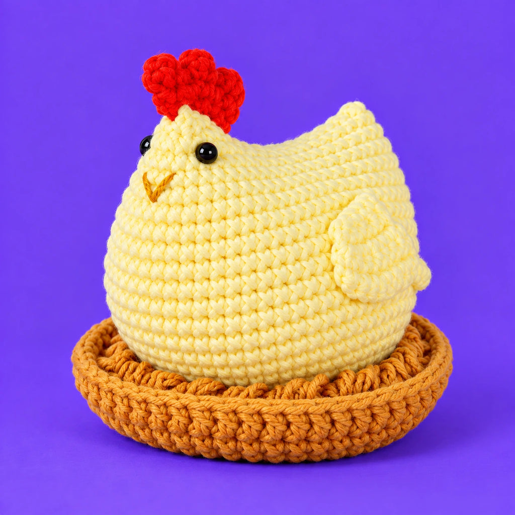 Colette — La poule au nid au crochet — vue principale.