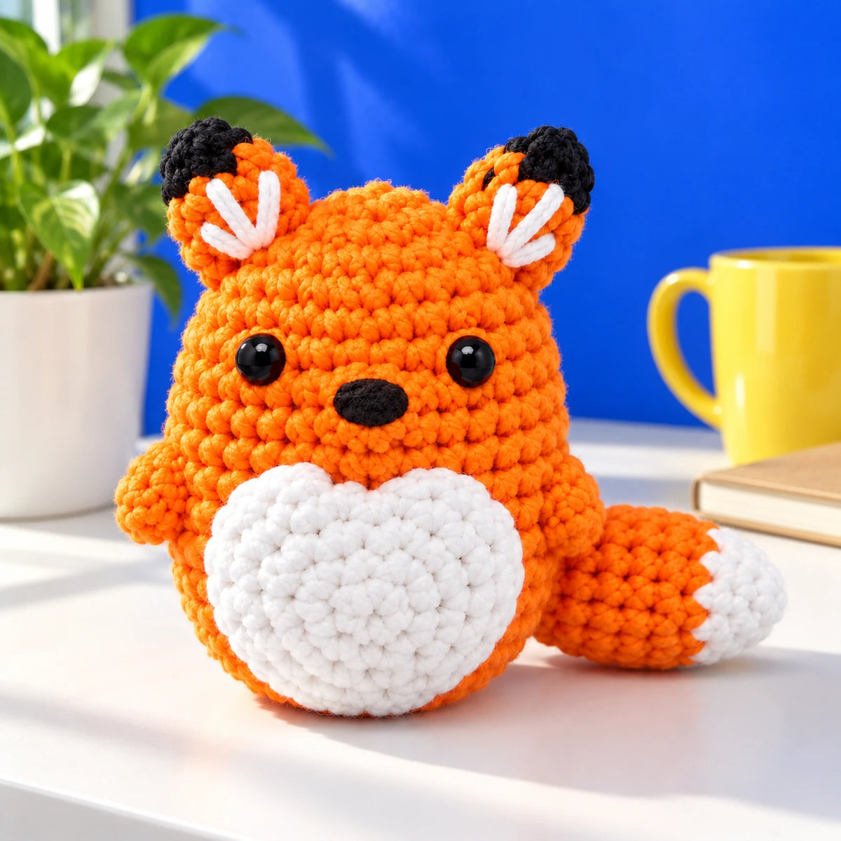 Gaspard — Le renard à queue blanche au crochet — mise en situation.