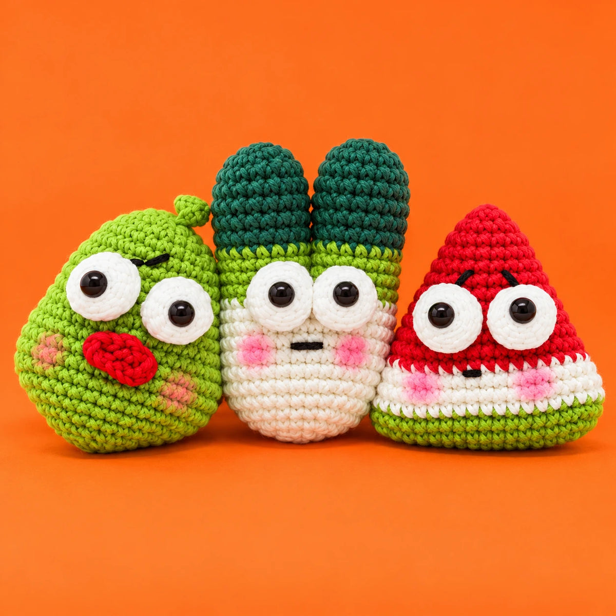 Sam, Alain & Sara — Les trois farceurs au crochet — vue principale.